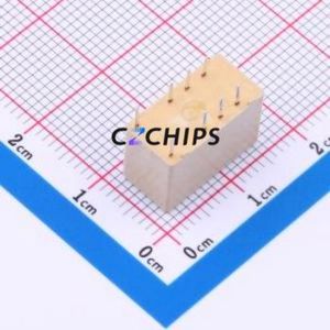 V23079A1005B301 Signal Relay Through hole,9.8x14.5mm 24V 2 Changeover: 2C (DPDT-Changeover)::: 250V-AC/220V-DC AgNi+Gold Plated - Product Image 2