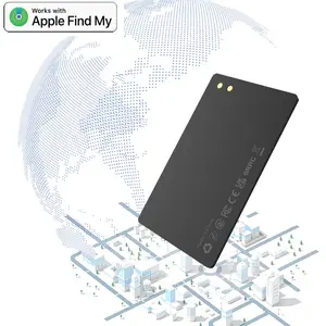 Ultra Slim Smart charge Wallet Finder Find My Device Air tag Key Finder Anti Lost Cards Global Tracker Locator for iPhone15 Pro