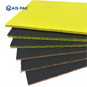 Planche de protection de <span class=keywords><strong>sol</strong></span> en plastique PP ignifuge à structure alvéolaire avec support en feutre, construction durable - Product Image 1