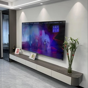 <span class=keywords><strong>Console</strong></span> TV flottante-Unité de rangement murale <span class=keywords><strong>avec</strong></span> tiroirs pour petits espaces Design peu encombrant - Product Image 5
