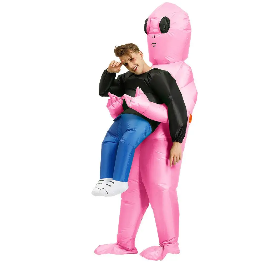 Cosplay Adult Kids Alien Inflatable Dinosaur Costume Boys Girl Party Costume Funny Suit Anime Fancy Dress Halloween Costume 1pc