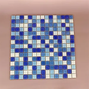 Стеклянная мозаичная плитка, самая продаваемая 300*300 мм, настенная стеклянная мозаичная плитка для бассейна на открытом воздухе