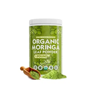 Organic Moringa Powder Oleifera Leaf Extra-Fine Quality Dried Drumstick Tree Leaves Smoothies