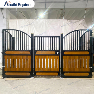 Cales à chevaux portables bon marché, boîte en bambou stable de ferme de porte de cheval, panneau de stalle en acier pour cheval de grange - Product Image 5