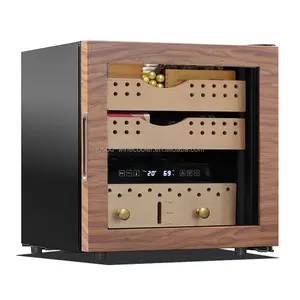 Trung Sơn làm nhỏ Cigar Humidor Cooler 27L bán buôn rượu vang mát và raching điện Cigar Humidor Mon 200