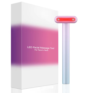 4 in 1 Handheld Facial Wand <b>Red</b> <b>Light</b> <b>Therapy</b> Microcurrent Wrinkle Remover Eye Lift Face Massager Home Beauty Device Use - Product Image 6