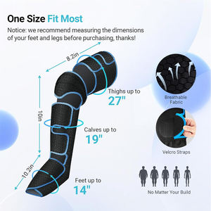 Leg Massager with Heat and Air Compression Air Wave Pressure Boots Foot <strong>Recovery</strong> Boot Set for Blood Circulation &amp; Relaxation - Product Image 6