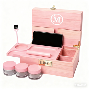 Custom Smokers Gifts Smell Proof Wooden Storage <b>Box</b> with Lock Smokers Gifts Smoke Accessories - Product Image 6