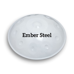 Jello Z-2 22-Inch Handmade Than Hồng Thép Trắng Handpan Cổ Điển Biểu Tượng Tùy Chỉnh 10 Ghi Chú D Kurd Quy Mô Thép Không Gỉ Lưỡi Cụ - Product Image 5