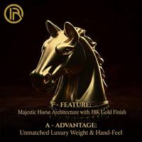 Tapón de fragancia de aleación de zinc Heraldic Stallion, base acolchada con diseño de diamante, fundición por cera perdida, logotipo personalizado, botellas de vino a prueba de derrames y fugas, OEM