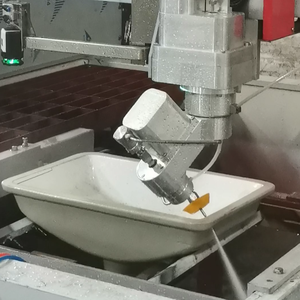 Machine de découpe à jet d'eau haute pression automatique AiTao pour le marbre avec moteur et pompe, découpeuse de pierre abrasive grenat - Product Image 5