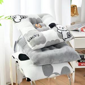 Anime Cartoon Square Chair Cushion Crystal Velvet Pressure Relief Seat Pad For Office Student <b>Stool</b> - Product Image 4