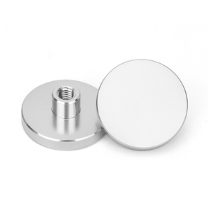 Stainless steel round base with convex internal thread, round anti-collision steel sleeve, cylindrical stepped nut <b>fastener</b> - Product Image 1