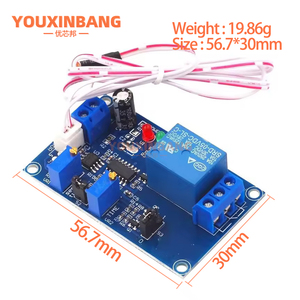 Module de relais temporisé DC 5V <span class=keywords><strong>12V</strong></span>, relais à ouverture normale, relais temporisé, interrupteur de commande, potentiomètre réglable, indicateur LED - Product Image 2