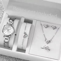Vente en gros transfrontalière : Ensemble de bijoux et montre à quartz pour femmes, best-seller authentique et romantique pour la Saint-Valentin
