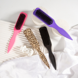 Расческа для бороды и усов с длинной пластиковой ручкой, с логотипом на заказ, для укладки и очистки волос, предотвращающая пушистость, для мужчин - Product Image 6