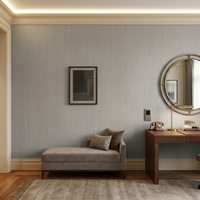 Papel Tapiz de Vinilo PVC con Reverso de Tela de 20 oz, Revestimiento de Pared de 54 Pulgadas, Certificado EN13501, Resistente al Fuego e Impermeable, para Proyectos Hoteleros