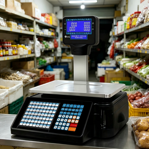 Báscula Etiquetadora de Códigos de Barras NVK TM-A20 OEM ABS con Diseño de Doble Impresión, Capacidad de 6 kg, Báscula Digital POS para Tiendas de Verduras - Product Image 1