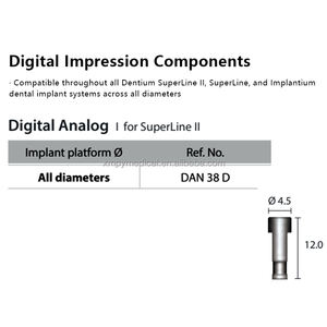 Fábrica Direta De Implante Dentário Laboratório Analógico Fixação Compatível Dentium SuperLine Plataforma Analógica CAD/CAM Uso Direto Fabricante - Product Image 2