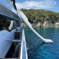 Expédition rapide : Piste de glisse gonflable géante d'extérieur avec support de quai pour les zones de loisirs commerciales