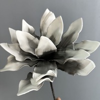 Bouquet de fleurs artificielles en EVA et PE de style nordique, fausse Protea Thistle pour salle d'exposition moderne et design intérieur minimaliste