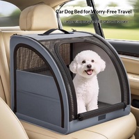 Sac à dos de transport pliable et portable quatre saisons de luxe pour chiens et chats - Lit de voyage extérieur respirant et multi-usages
