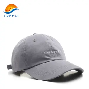 Manufacturer Oem Custom Logo Embroidery Running Hat Private Label Baseball Cap With Custom Metal Logo