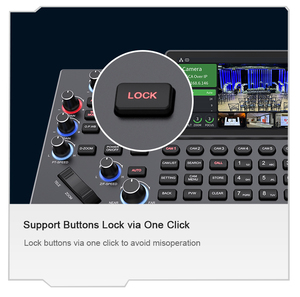 Contrôleur de clavier pour caméra PTZ PoE 4D avec joystick 5,5 pouces et écran LCD pour églises, événements en direct, éducation, vote - KC50 - Autre joystick 4D - Product Image 2