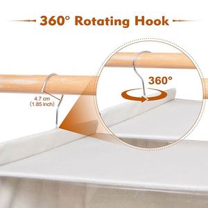 Hot Sale Foldable Hanging Closet Organizer Fabric PVC Mesh Dust-proof <b>Shelves</b> for Bedroom or Garment Rack Stainless Steel Glossy - Product Image 5