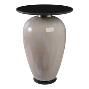 Tavolino d'Appoggio con Piano in Marmo, Tavolo Decorativo Lucido per Soggiorno, Camera da Letto, Arredamento Casa - Product Image 1