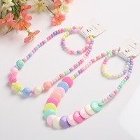 Ensemble collier et bracelet de princesse, bijoux de costume pour adolescentes, bijoux de jeu pour femmes, déguisements, jeux de rôle, cadeaux de fête