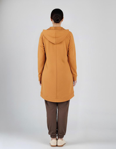 Kilang Jahit Pukal OEM Muslimah Casual Breathable Knit Fabric Sports Hoodie Labuh Set Ex-factory Price Menutup Aurat - Product Image 6