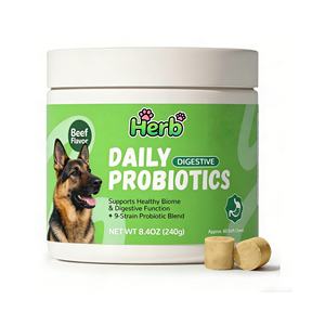 Proveedor de Golosinas Masticables Probióticas para Perros, Marca Privada OEM/ODM, para la Salud Intestinal de las Mascotas, Alimentos y Suplementos para Mascotas - Product Image 1