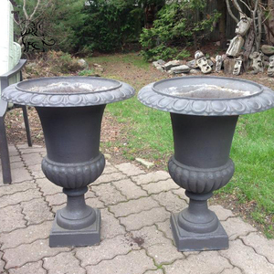 <span class=keywords><strong>Maceta</strong></span> Grande de Metal para Jardín, Decoración de Hogar de Alta Calidad BLVE, Florero de <span class=keywords><strong>Hierro</strong></span> Fundido Antiguo en Venta - Product Image 5