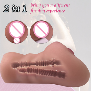 Masturbadores Masculinos Realistas, Vagina de Bolsillo con Textura de Piel Realista en 3D, 2 Canales, Doble Orificio, Vagina Gruesa, Ano Apretado, Juguetes Sexuales para Hombres - Product Image 3