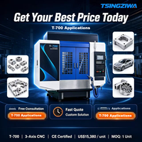 Machine de fraisage verticale CNC à trois axes Tsingziwa VMC T700 BT40 haute précision