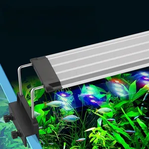 Luzes Wrgb para aquário para grama aquática lâmpada profissional de fotosíntese de espectro completo