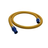 Tuyau de gaz flexible en acier inoxydable ondulé jaune, connecteur de gaz, pièce de rechange pour chauffe-eau