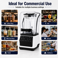 Blender commercial haute performance 2200W, faible bruit, puissance maximale élevée, machine à mélanger puissante