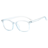 Lunettes Optiques Unisexe à Monture Transparente, Prix Bas et Sans MOQ, Disponibles en Bleu, Rouge et Violet