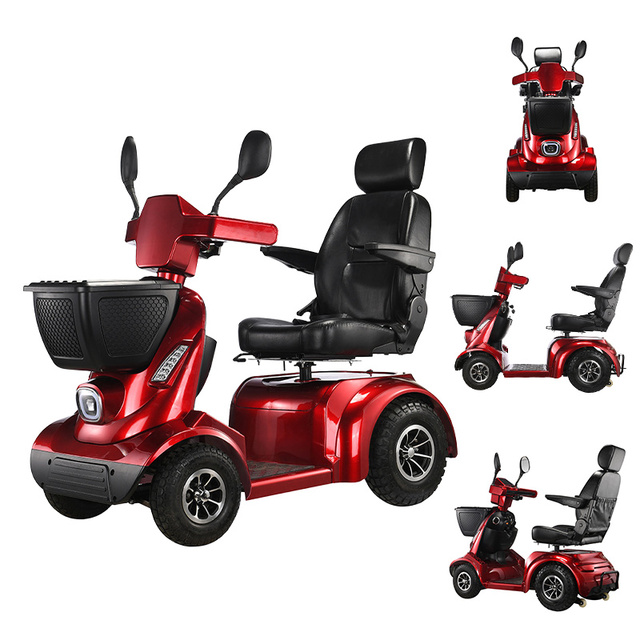 CE and ISO Certificate Elderly 24V 800W Portable Carbon Steel Disability Electric Mobility Scooters