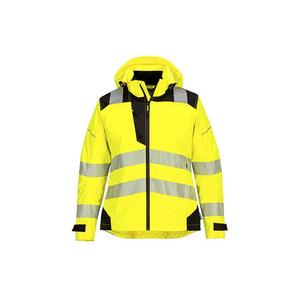 Portwest PW3 PW389YBRM Hi-Vis แจ็กเก็ตฝนผู้หญิงสีเหลือง/ดำ-5036108388196ทุกสภาพอากาศ - Product Image 1