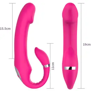 Rechargeable G Spot Big Dildo Vibrator G-Spot Double Stimulate Real Sex Pleasure Powerful AV Wand Vibrator For Women