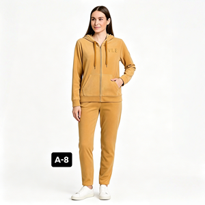 Custom Ultra Soft Fabric <strong>Velvet</strong> <strong>Tracksuit</strong> 2 Piece Embroider logo Sportswear Suit Velour <strong>Tracksuits</strong> for <strong>Women</strong> - Product Image 4