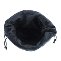 Pochette de golf personnalisée en cuir PU avec porte-tee et marqueur Blanc/Noir 20x21cm