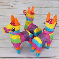 Carnaval mexicain Mini âne Pinata décorations de fête bonbons frapper accessoires pour anniversaire nouvel an et pâques papier matériel