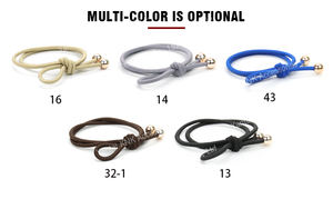 Hot Selling Korea Elastische Diverse Kleur Geknoopt Nylon Boog Parel Haar Banden L Haar Elastische Voor Armbanden - Product Image 3