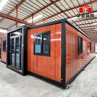 Villa prefabricada de acero ligero de 20 pies con baño y cocina, casa prefabricada expandible, casa móvil portátil