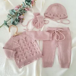Factory Price Baby Cotton Romper Spring Autumn Baby Cotton Long Sleeves Newborn Baby Clothes Set