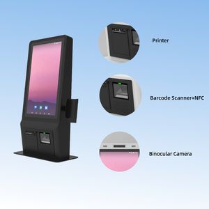 Quiosque Profissional de Autoatendimento para Food Service com Tela Sensível ao Toque de 21,5 Polegadas, Scanner NFC, WiFi, SDK para Android/Windows e Capacidades de Pagamento - Product Image 4